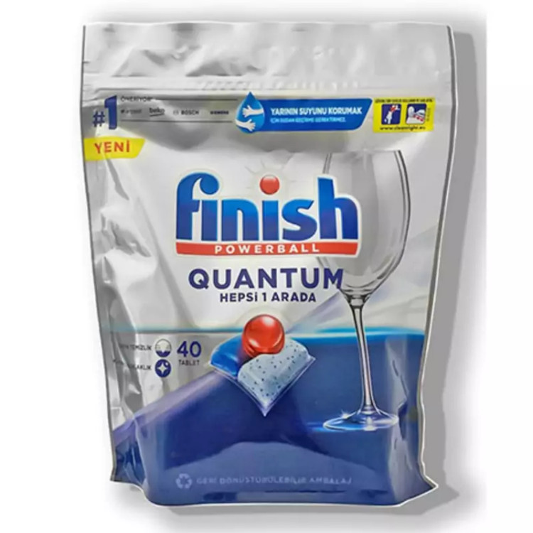 قرص ماشین ظرفشویی فینیش کوانتوم Finish Quantum بسته 40 عددی